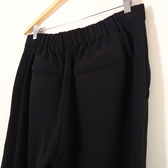 Vince Black Pull On Style Elastic Black Waist Pant - Picture 4 of 8